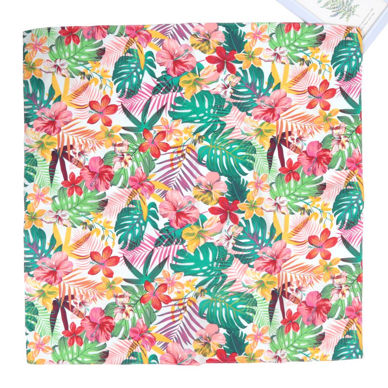 70cm Bandana Leaves Flowers Pr - огляд і ціна Bandana Cotton