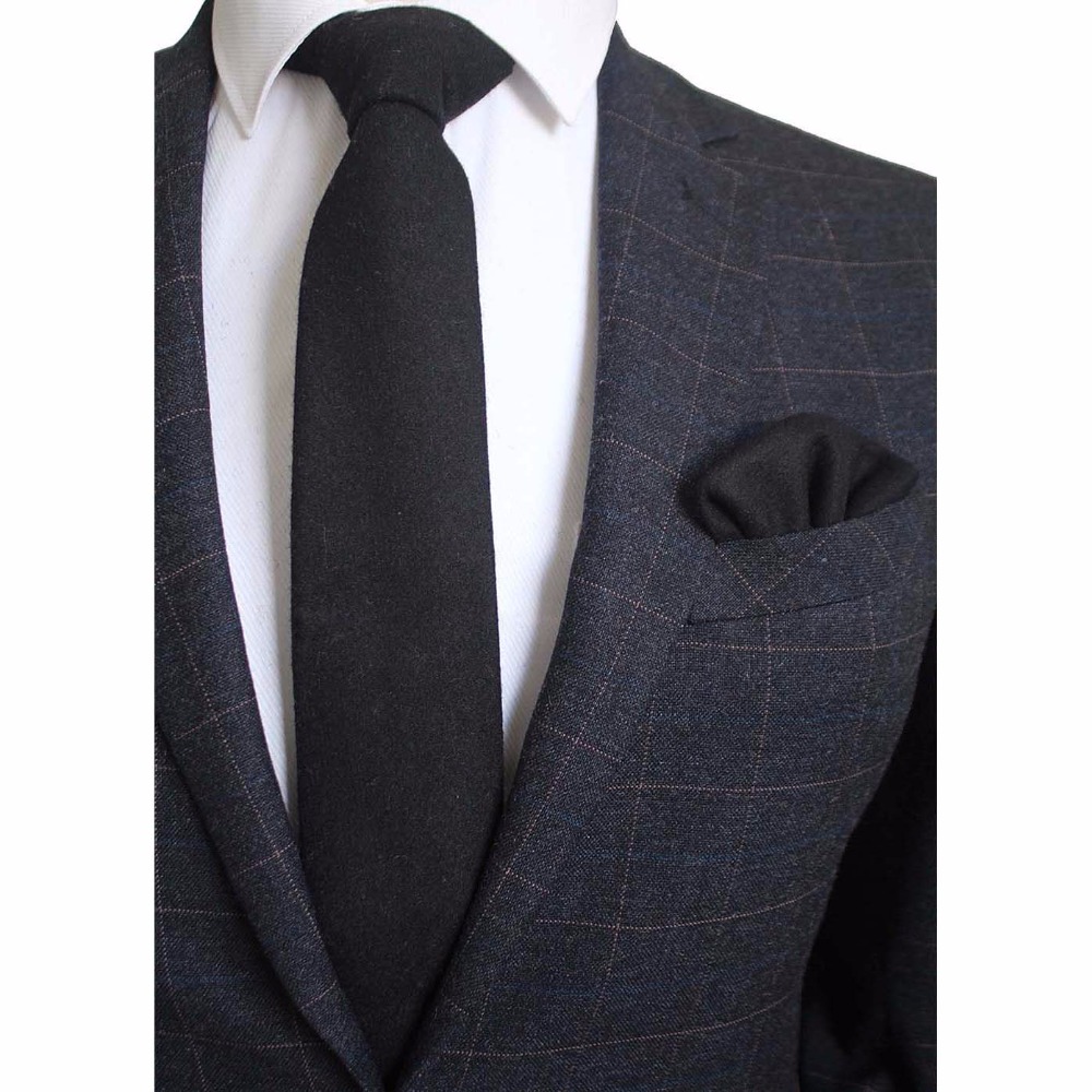 Ricnais 8cm Wool Necktie Solid - огляд і ціна Handkerchief Cotton Men
