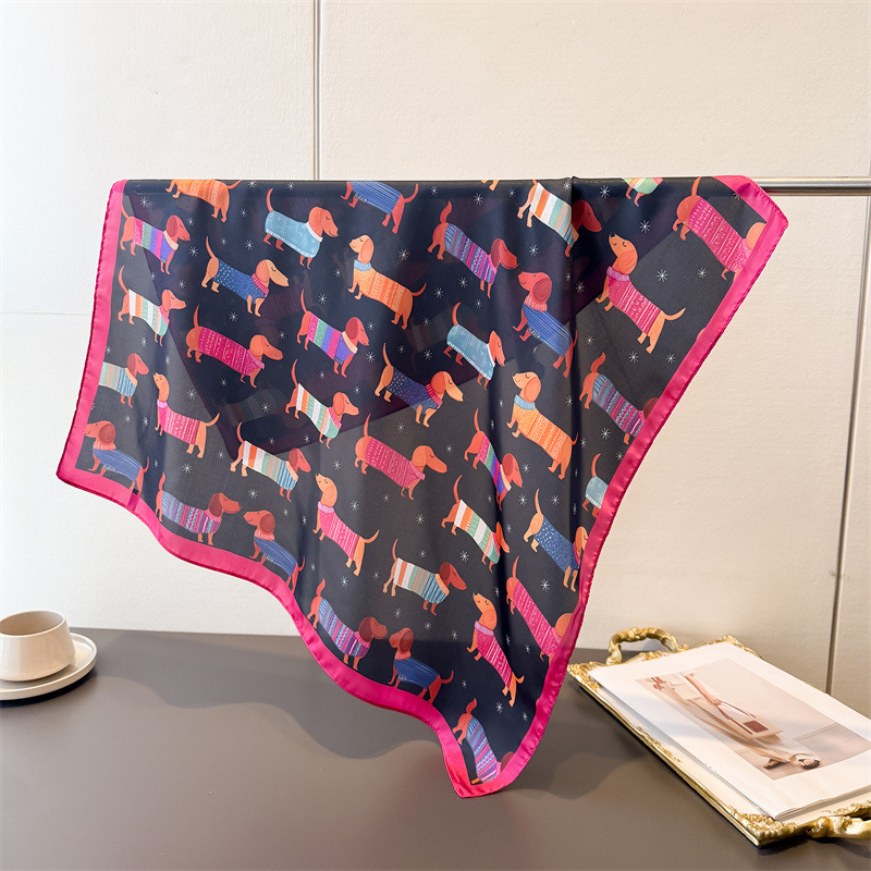 Ladies Cotton Dog Printed Squa - огляд і ціна Bandana Cotton