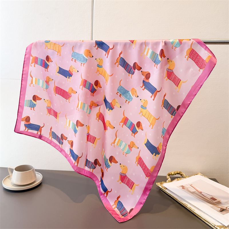 Ladies Cotton Dog Printed Squa - огляд і ціна Bandana Cotton