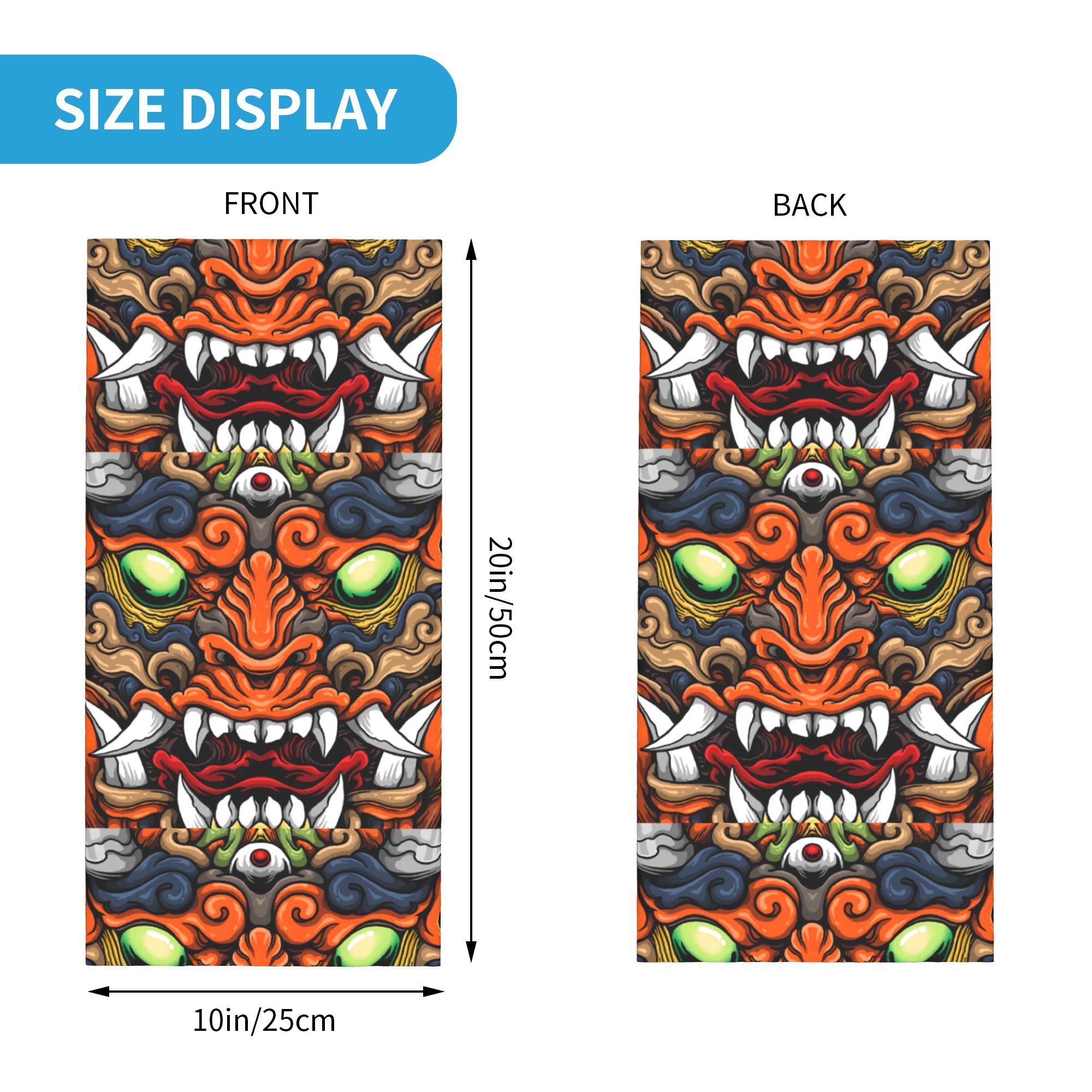 Custom Samurai Demon Oni Winte - огляд і ціна Neck Warmer Tube