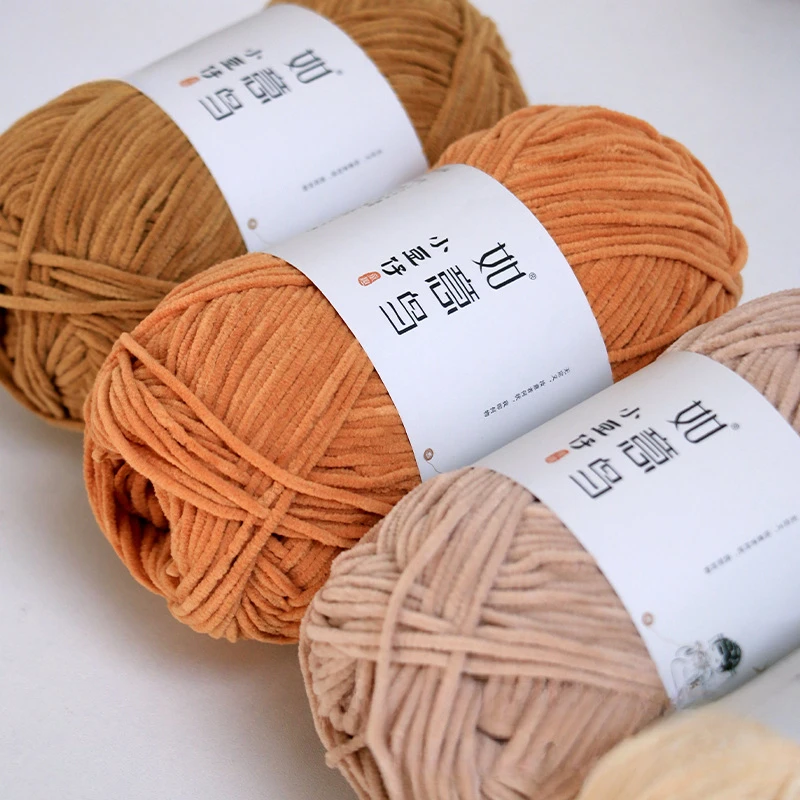 50g/Roll 3mm Thin Chenille Yar - огляд і ціна Woven Scarf Blanket